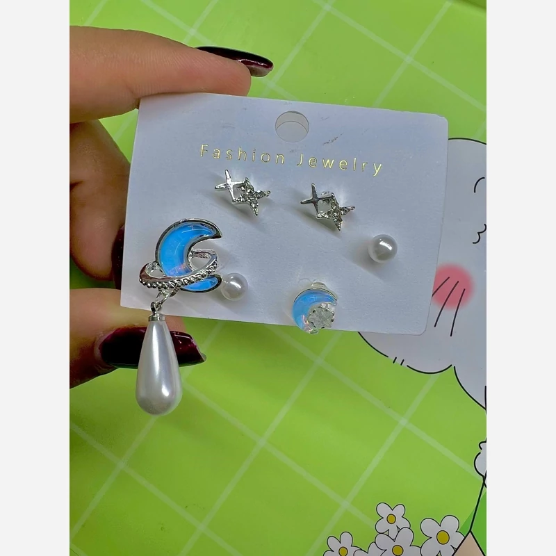 پک گوشواره ( ماه و ستاره آویز دار )