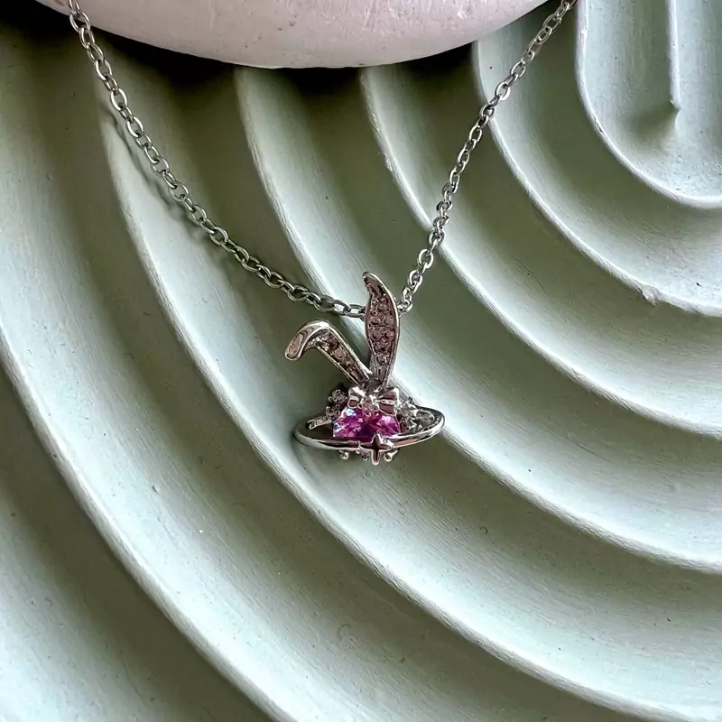 گردنبند خرگوش نگین سوارسکی