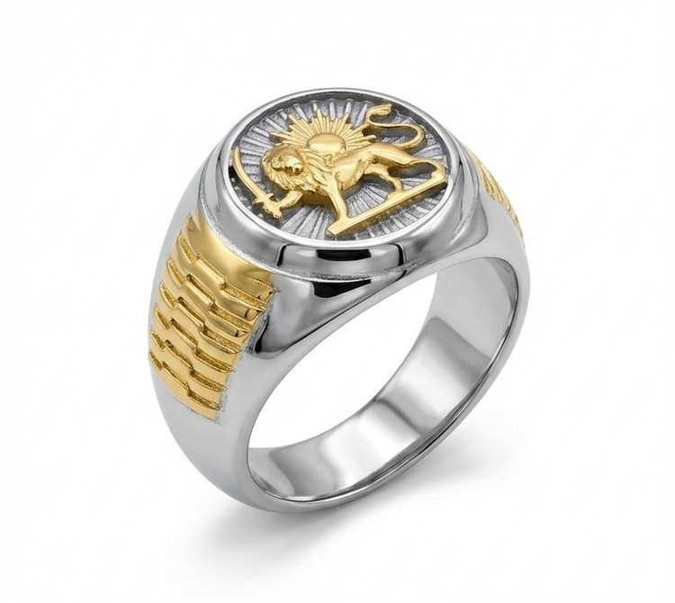 انگشتر مردانه شیر و خورشید