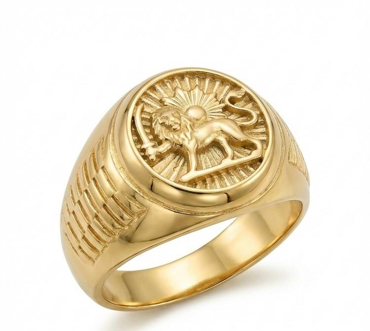 انگشتر مردانه شیر و خورشید