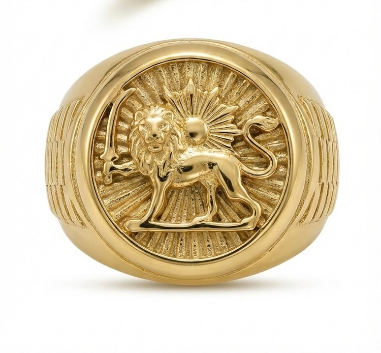 انگشتر مردانه شیر و خورشید