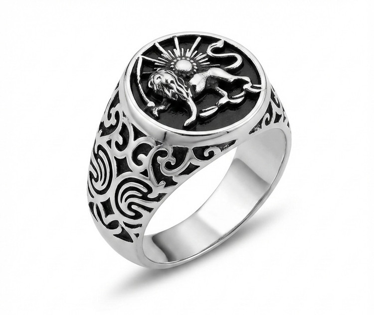 انگشتر مردانه شیر و خورشید