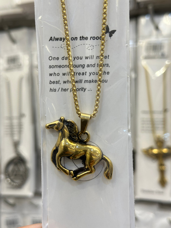 گردنبند استیل اسب