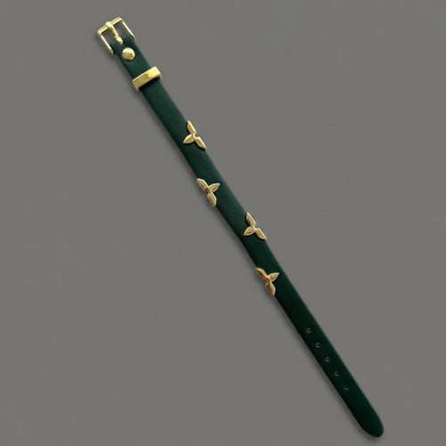 دستبند چرم لویی ویتون سبز