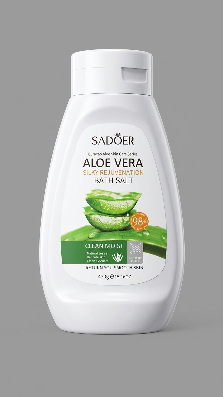نمک بدن آلوئه‌ورا سادور مدل Silky Rejuvenation حجم 430 گرم اورجینال