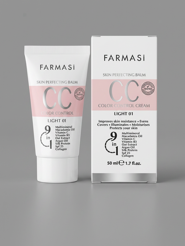 سی سی کرم فارماسی مدل Color Control با خاصیت اصلاح رنگ و پوشانندگی