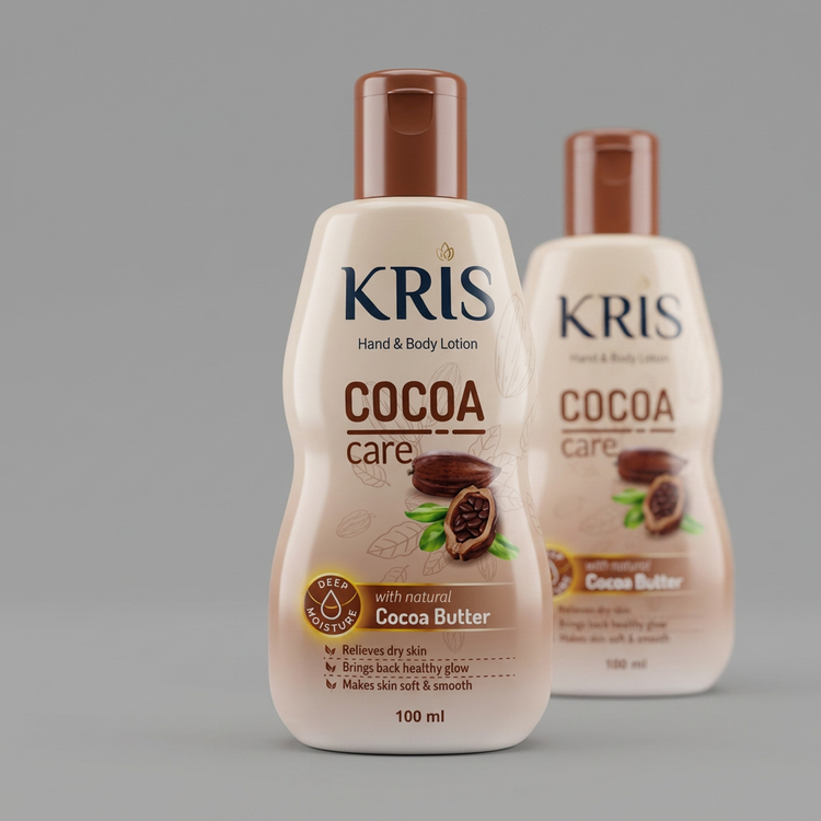 لوسیون دست و بدن کریس مدل Cocoa Care حاوی کره کاکائو طبیعی