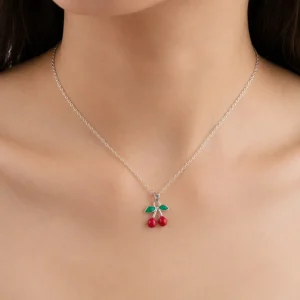 خرید گردنبند گیلاس فانتزی | اکسسوری ظریف و دخترانه